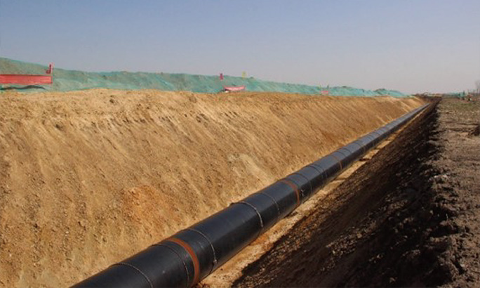 Long distance water pipeline network